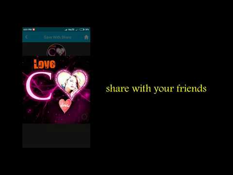 Lighting Text Photo Frame Video