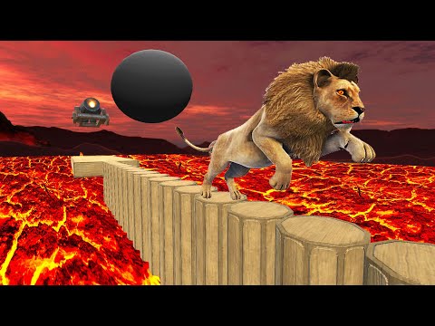 Animals Run Away from a Cannonball - Animal Revolt Battle Simulator