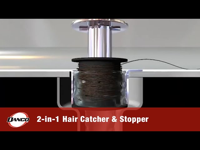 Danco 10772 Bathtub Hair Catcher and Stopper, Silicone, C