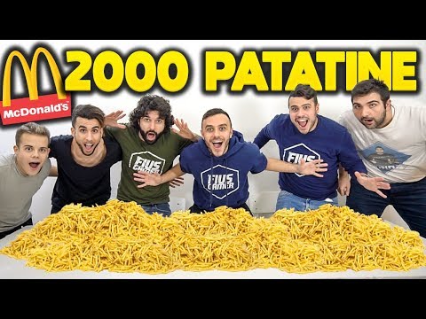 🍟2,000 McPATATINE!!! [13.200 Kcal] French Fries Challenge