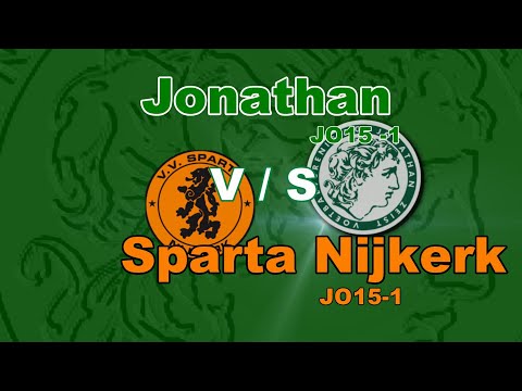 Samenvatting v.v. Jonathan JO15-1 - Sparta Nijkerk JO15-1 (2-1) 5-10-2019