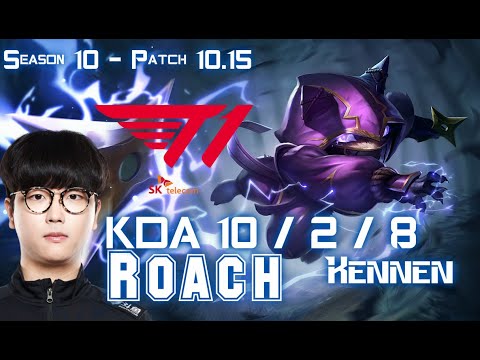 T1 Roach KENNEN vs CAMILLE Top - Patch 10.15 KR Ranked