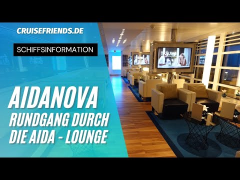 AIDA - Lounge auf der AIDAnova - Rundgang - Suitenbereich Suite AIDA Nova Patio Deck AIDAcosma Tour