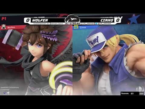 Quarantainment 30 Winners Semis - Wolfen (Pit, Wolf, Cloud) Vs. Cirno (Terry) Smash Ultimate - SSBU