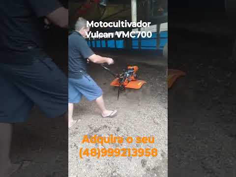 Motocultivador Tratorito Vulcan VMC700 em aviário Morro Grande Santa Catarina