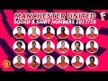 Manchester United Squad 2017 2018 Shirt Number