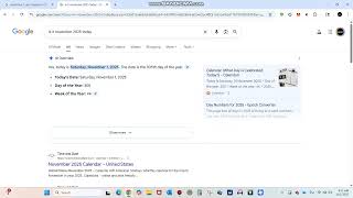 It's November 2025 Today