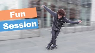 FREESTYLE INLINE SKATING SESSION IN PARIS WITH VLADIMIR