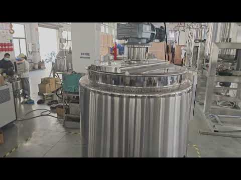 sanitary stainless steel ss304 1000Liter electric heating emulsifying mixer tank