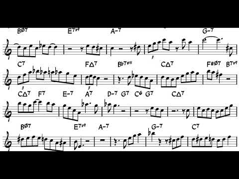 There Will Never Be Another You - Lee Konitz transcription