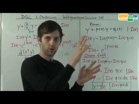Differentialgleichung / DGL erster Ordnung mit Integrationsfaktor