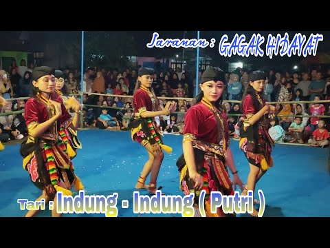 TARI INDUNG - INDUNG ( PUTRI ) LANJUT PARGOY..!! JARANAN GAGAK HIDAYAT - Desa Semagung