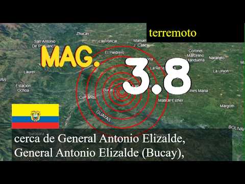 😱🚨  Terremoto cerca de General Antonio Elizalde, General Antonio Elizalde (Bucay), Guayas, Ecuador a