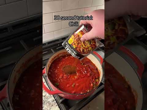 How to make chili in 30 seconds