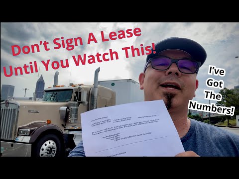 ADVICE for Lease Purchase Drivers! I’ve got the NUMBERS to Share. Know this before you Sign!