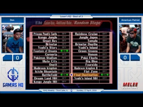 GHQ Weekly [4/17/16] - American Patriot (Ness) vs. Don (Fox) - SSBM - Loser's R2