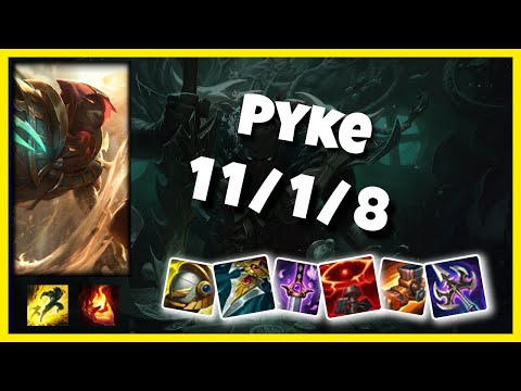 Pyke vs Maokai PROWLER'S CLAW EU Challenger SUPPORT (11/1/8) - v10.24