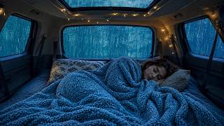 Chuva Forte e Trovões para Dormir Profundamente 🌧️ Tempestade Noturna no Carro