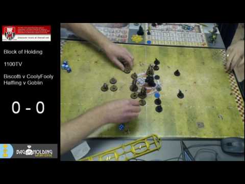 Block of Holding Blood Bowl Goblins v Halflings