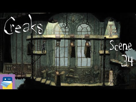 Creaks: Scene 34 Walkthrough & iOS Apple Arcade Gameplay (by Amanita Design)