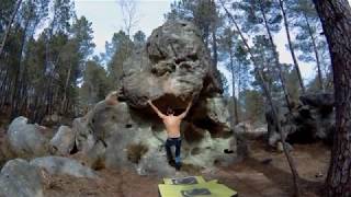 Video thumbnail de Gros Ventre, 6c. Fontainebleau