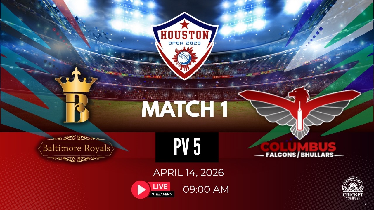 Pv5 - G1 - Baltimore Royals vs Columbus Falcons - Houston OPEN 2026