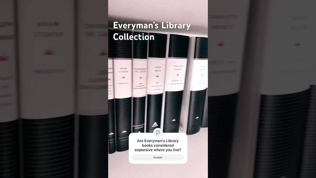 Everyman’s Library seems to be unanimous among book collectors #classicbooks #bookcollection