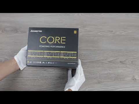 Chieftec ATX PSU Core serija BBS-600S, 12 cm ventiliatorius, 600 W, 80 PLUS® Gold, aktyvus PFC video
