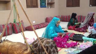 preview picture of video 'Muscat Festival, women making yoghurt and sewing'