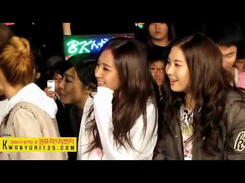 [Fancam]SNSD Yuri, Jessica - W!nX2 recording [100413]