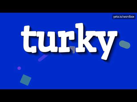 HOW TO PRONOUNCE TURKY? #turky