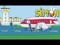 On the plane ✈️🎫👨‍✈️☁️ Simon travels by plane | Official | Cartoons for Children