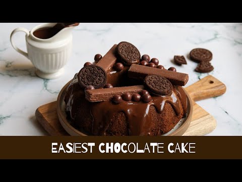 EASIEST CHOCOLATE CAKE Recipe (Egg/Eggless) in a Bundt Pan! | Best Basic Cake | Beginner's Baking