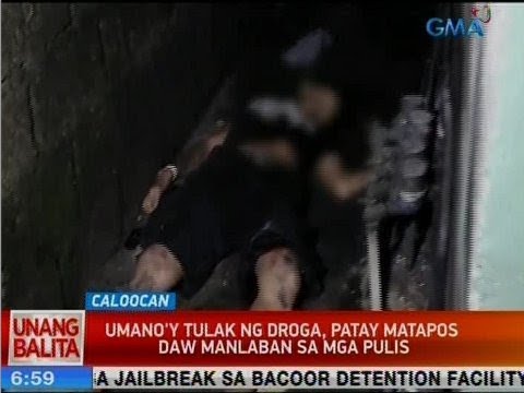 UB: Umano'y tulak ng droga, patay matapos daw manlaban sa mga pulis sa Caloocan