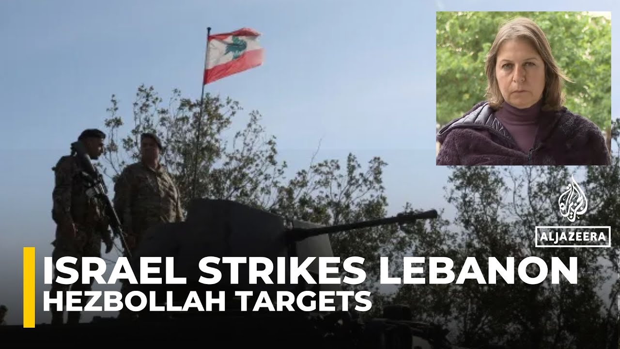 lebanon : Israeli forces attacked hezbollah targets