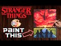 Stranger Things Paint Lesson Easy Acrylic Painting For Beginners