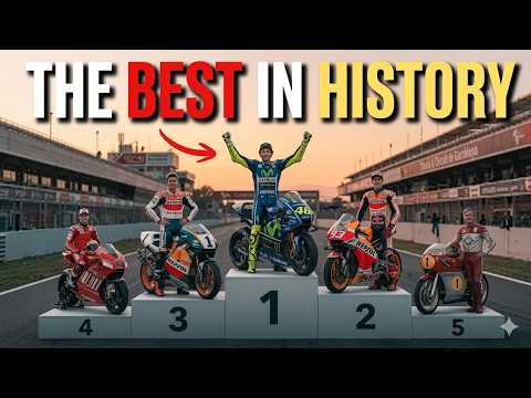 The Top 5 Greatest MotoGP Riders of All Time (based on statistics)