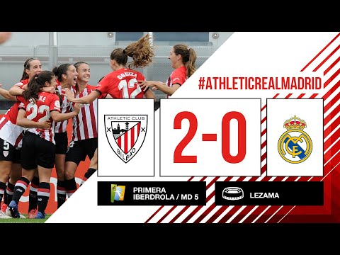 Imagen de portada del video ⚽ RESUMEN I Athletic Club 2-0 Real Madrid I J5 Primera Iberdrola 2021-22 I Laburpena