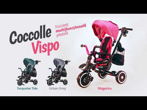 Bērnu trīsritenis Coccolle Vispo 360 Magenta