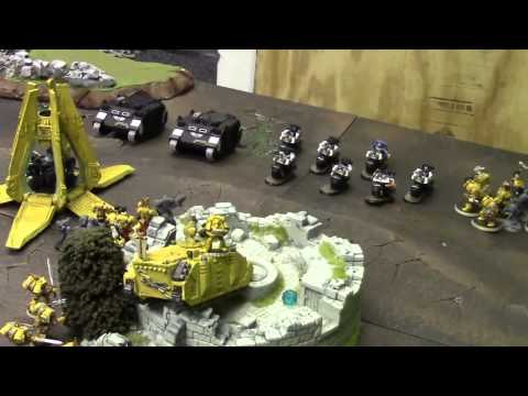 Warhammer 40000 Battle Report Iron Hands Space Marines Versus Crimson Axes Space Marines 1850 points