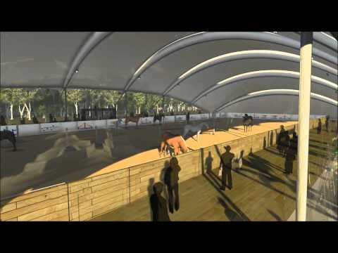 Mobiele tensairity-overkapping