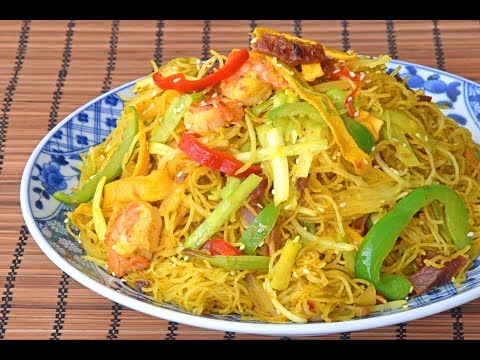'Singapore' Rice Noodles, a Hong Kong Classic - How to Fry Singapore Rice Noodles (星洲炒米)