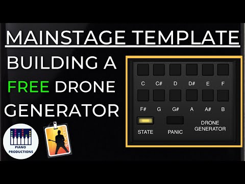 MAINSTAGE 3 TEMPLATE SETUP: CREATING A DRONE AMBIENT PAD GENERATOR
