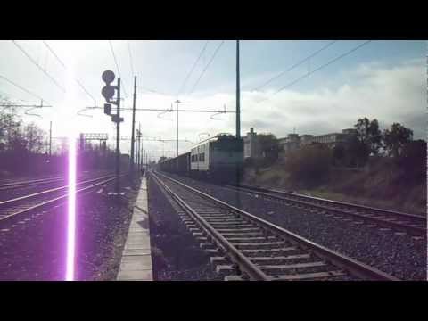 E655.050 sul MD 87492 Pomezia - Cava Tigozzi, in partenza da Pomezia