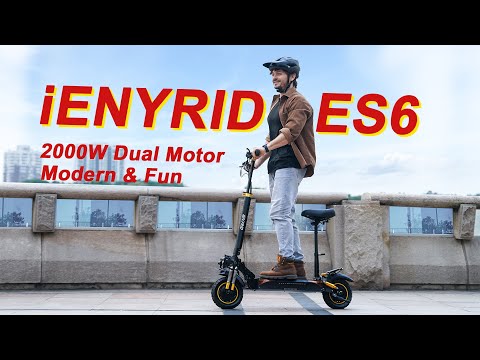 Elektrinis paspirtukas Ienyrid ES6, 10", 2000W, 20,8Ah video