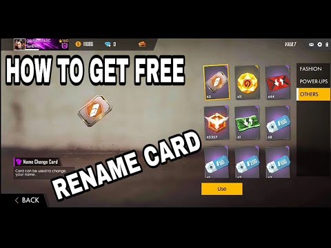 How To Get Free Name Change Card In Free Fire