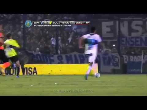Colazo tuvo la chance. Gimnasia 0 Boca 1. Fecha 19. Final 2014. Fútbol Para Todos.