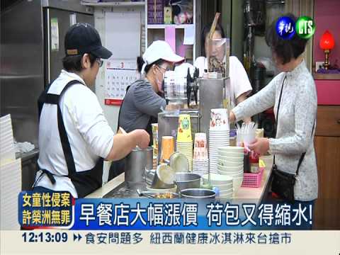 原物料漲不停! 吃早餐變更貴了