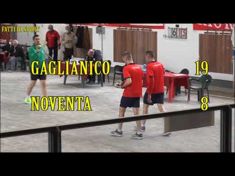 Bocce Campionato Nazionale Serie A 2021 : Highlights Gaglianico - Noventa