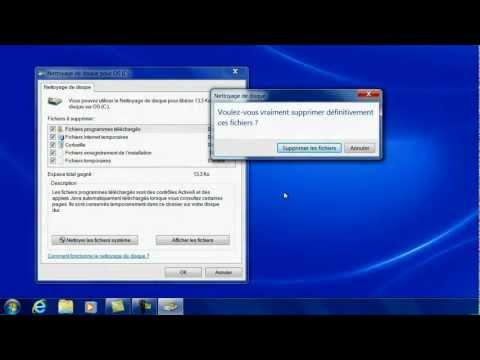 comment nettoyer disque local d